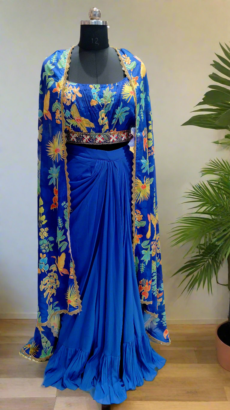 Lehnga with crop top  G016E