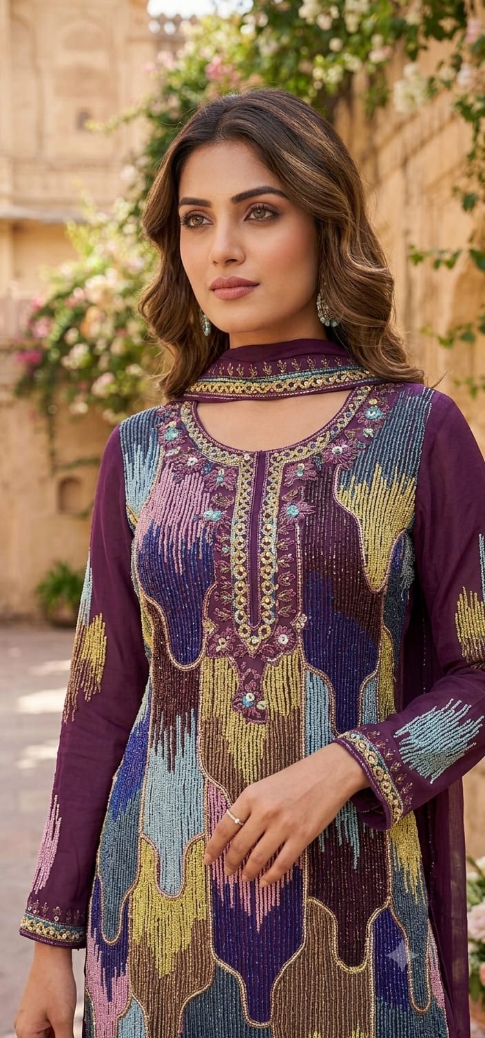 Sharara suit (F002LC)