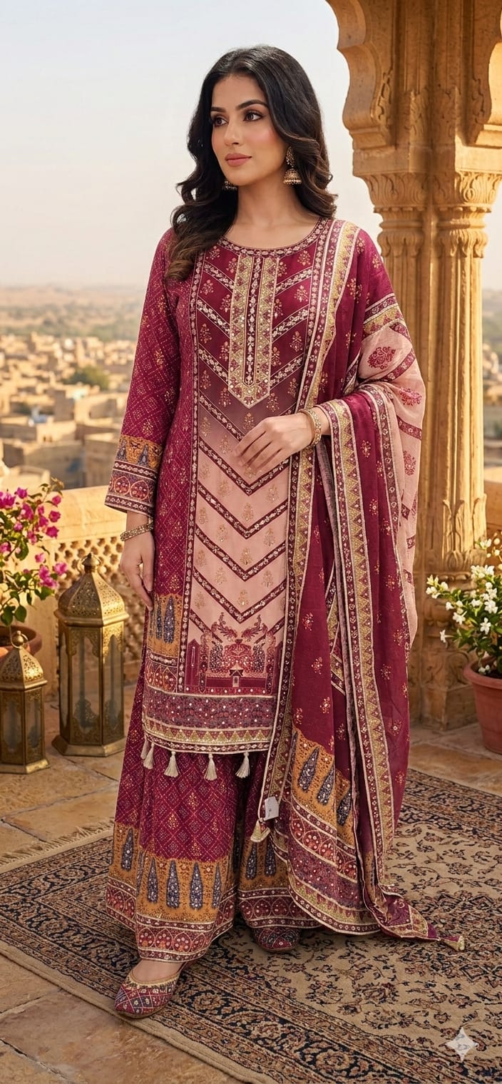 Sharara suit (G000QV)