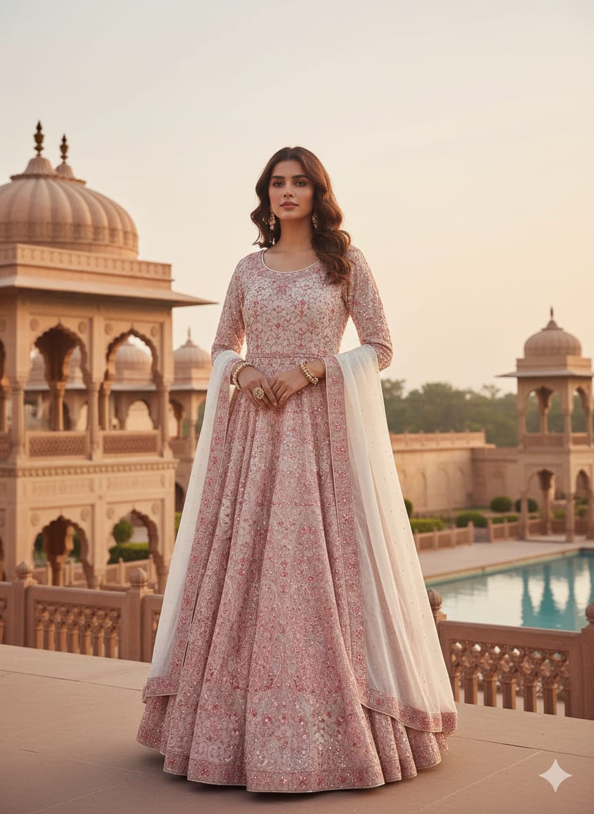 Anarkali Dress (F002GY)