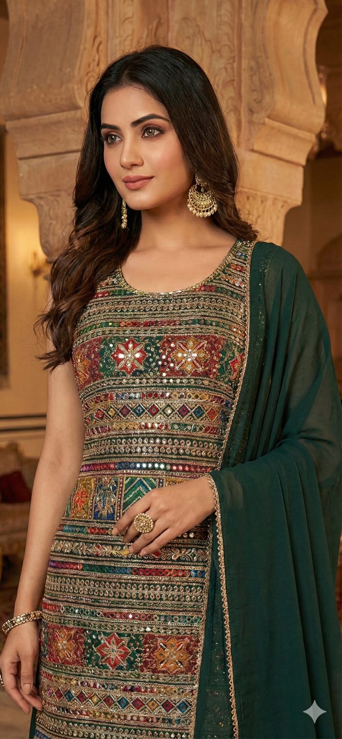 Sharara suit (F002VA)