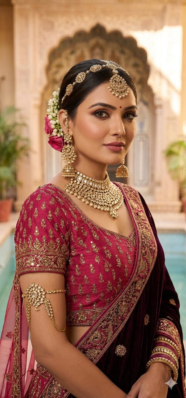 Bridal lehenga (F002JQ)