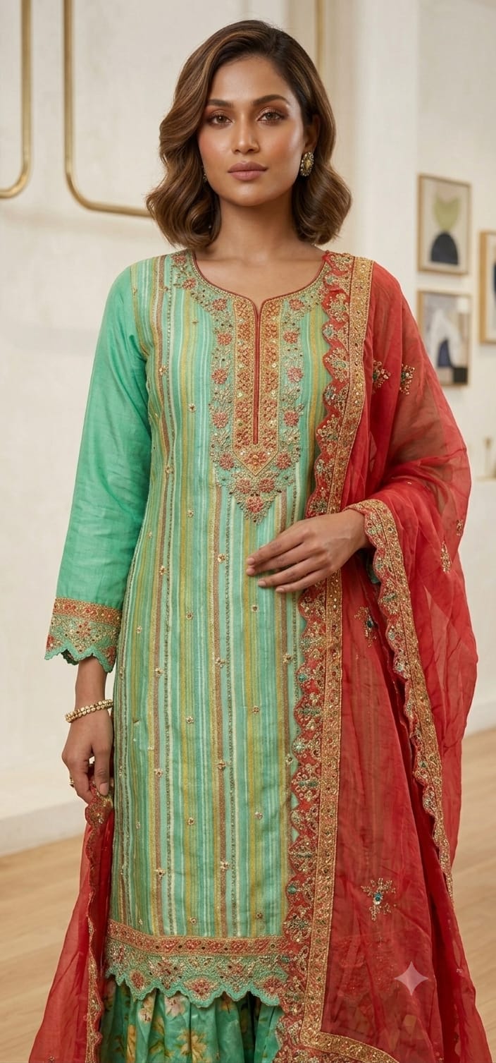 Sharara Suit (F000KP)