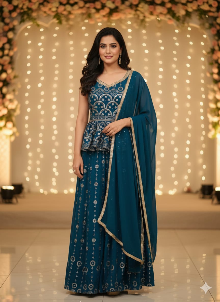 Sharara suit (G0107)