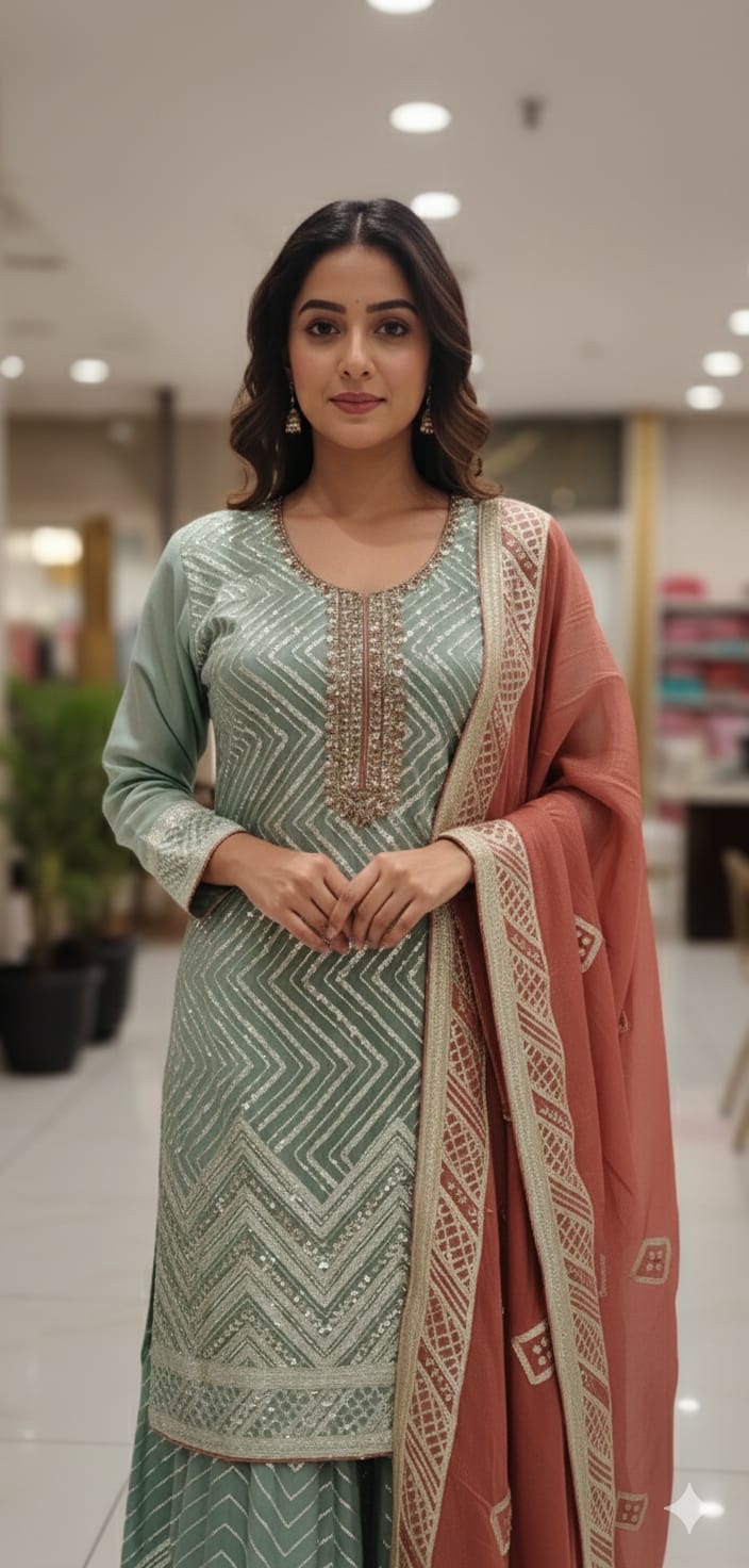 Sharara suit (F002KK)