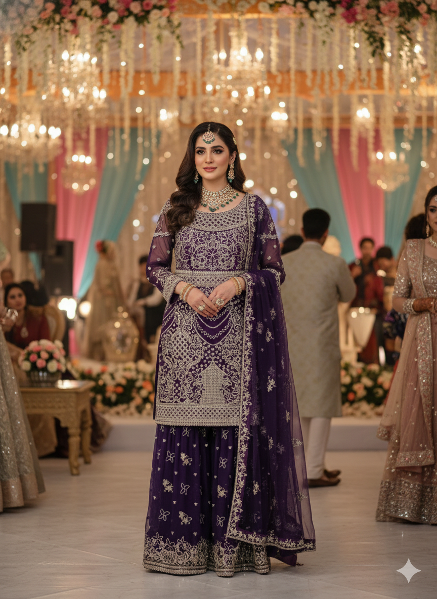 PAKISTANI SHARARA SUIT (G000AF)