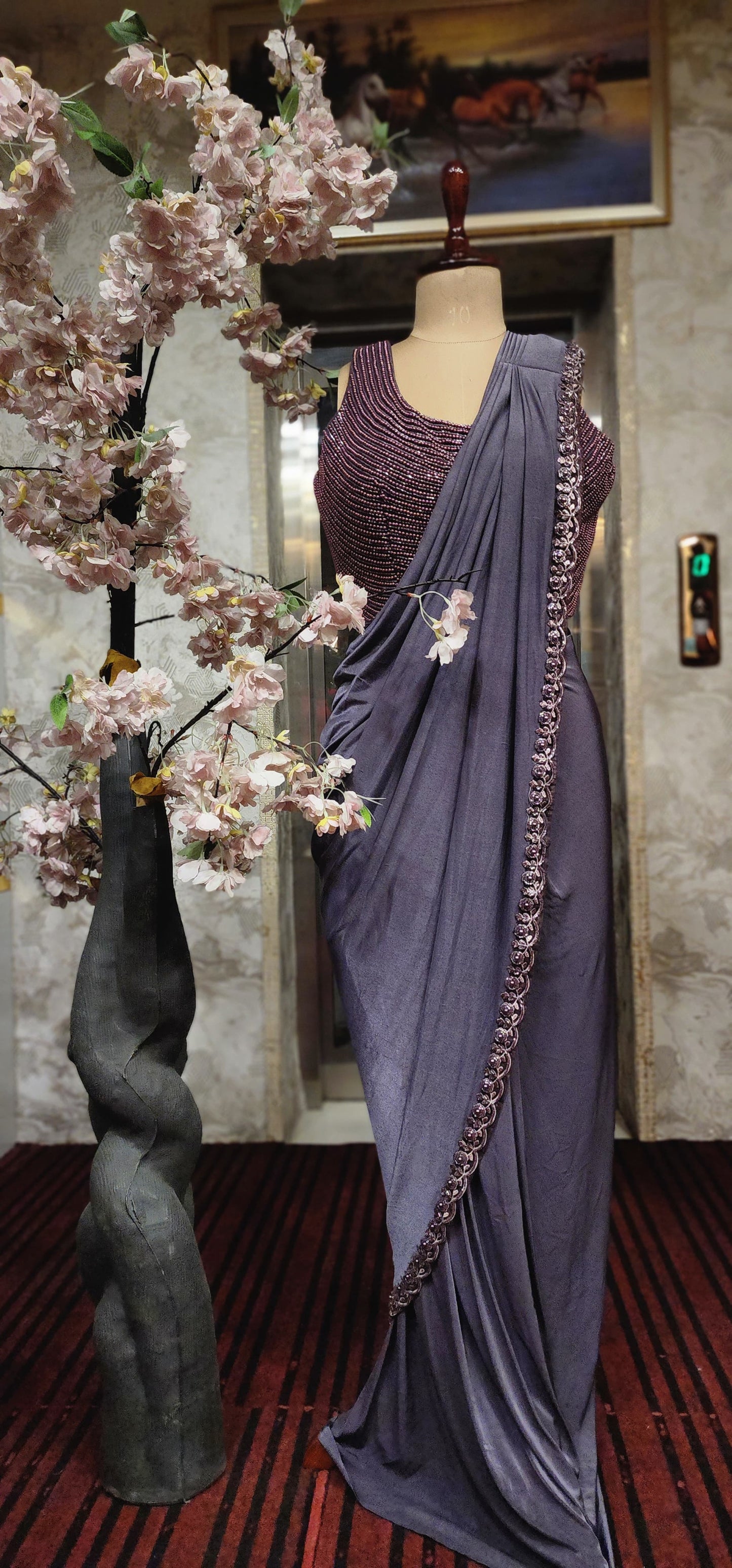Stitched saree (G01Q7)