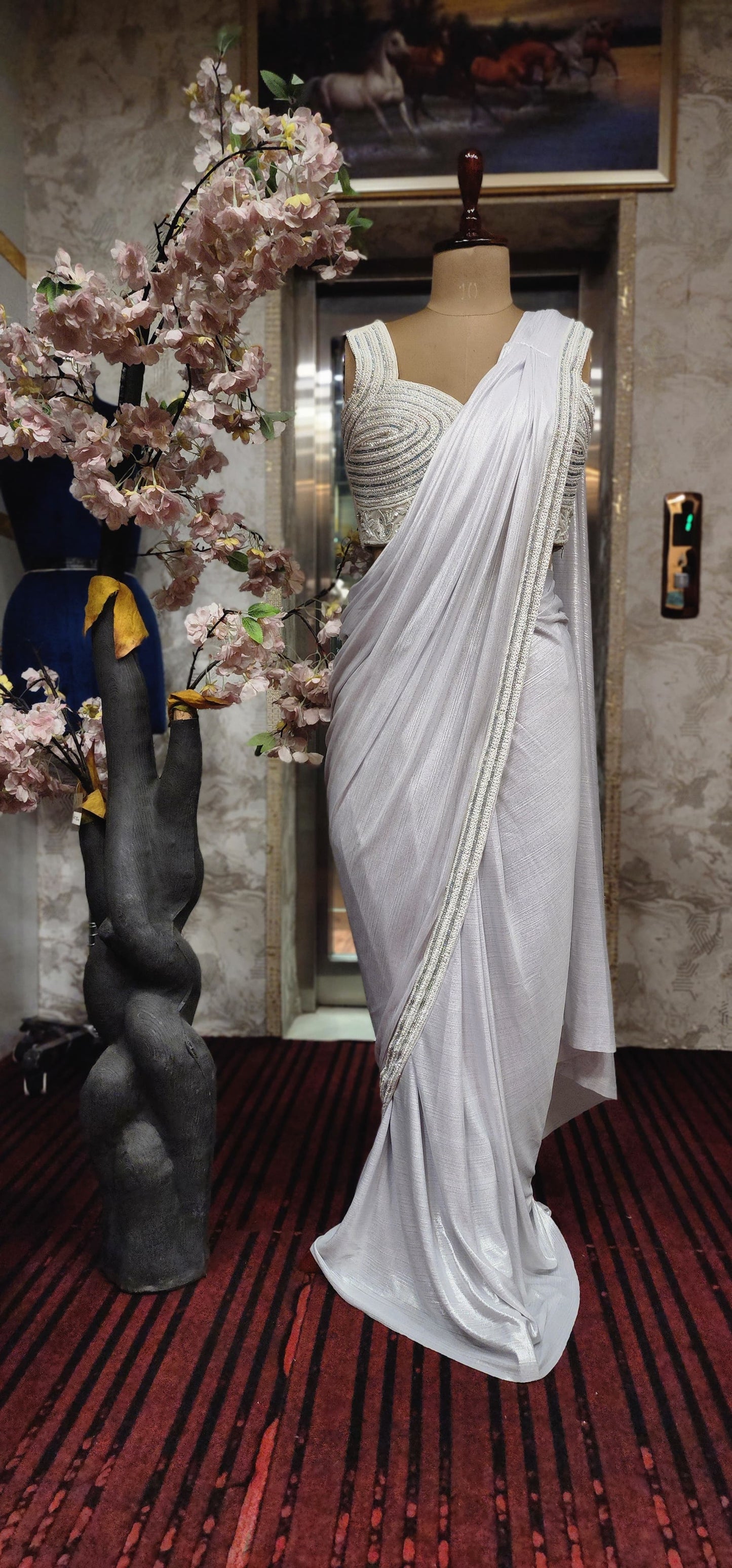 Stitched Saree (F0015E)