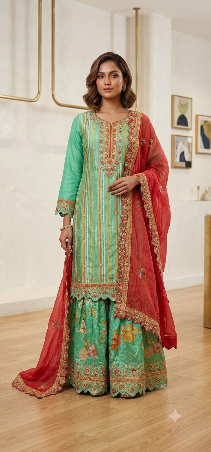 Sharara Suit (F000KP)