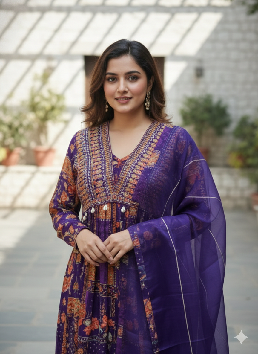 Anarkali suit (F001AD)