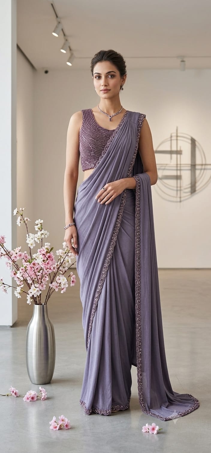 Stitched saree (G01Q7)