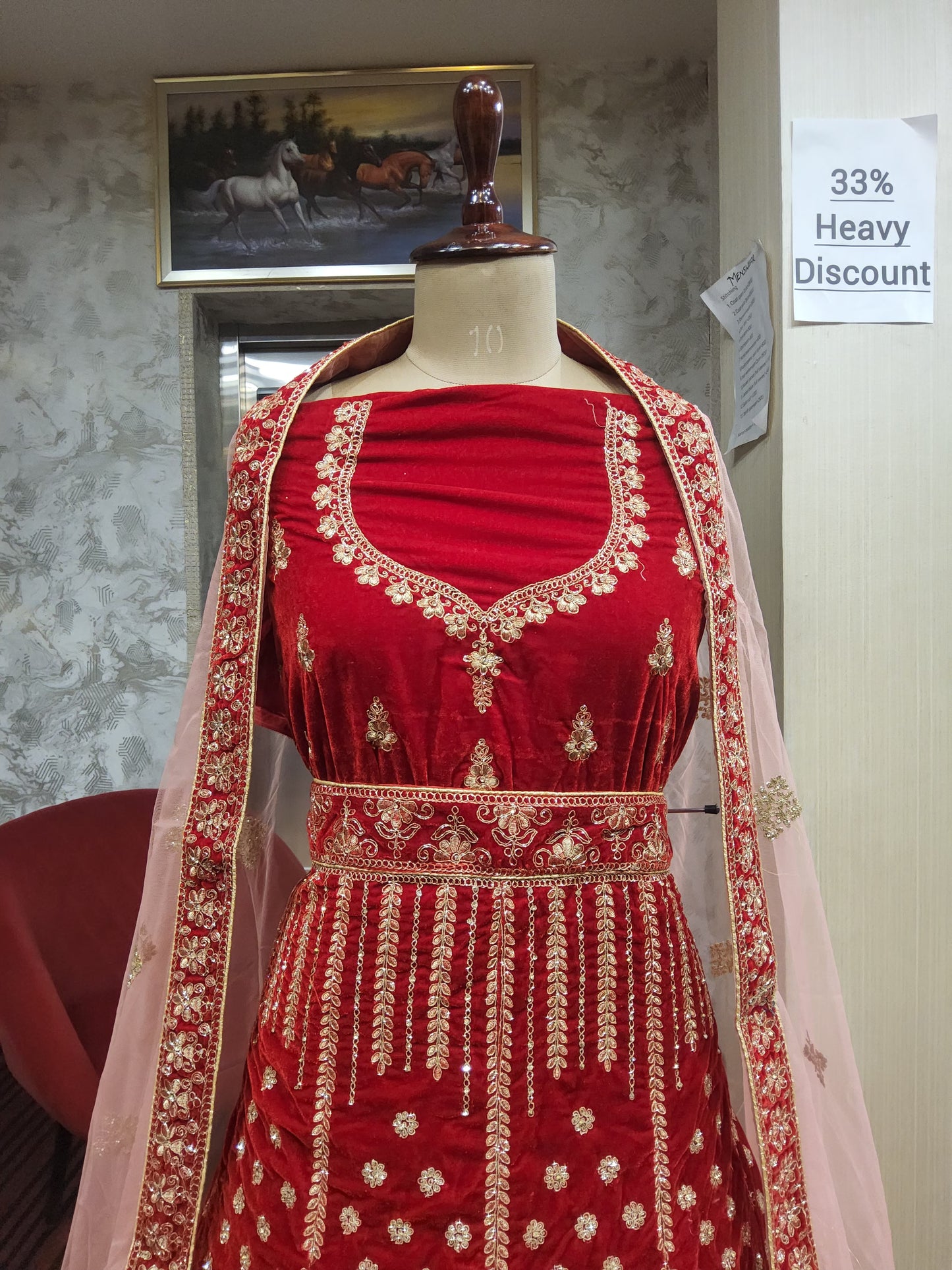 Bridal lehenga (F001DB)