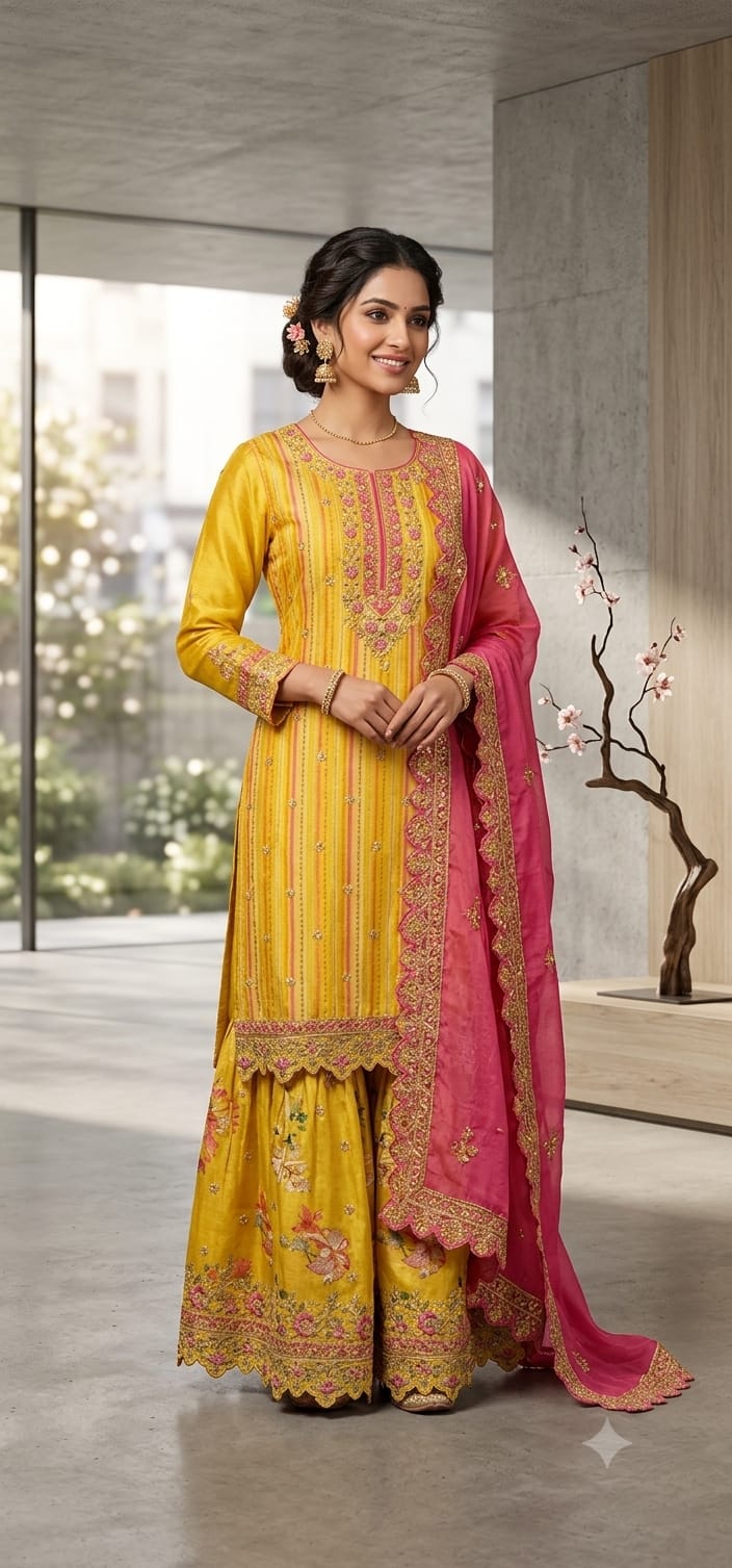 Sharara Suit (F000KP)