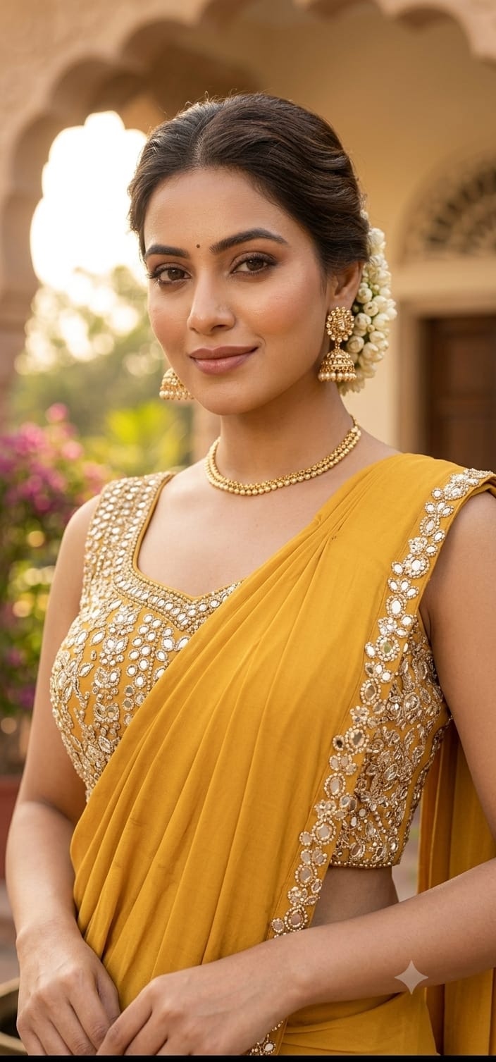Stitched Saree (F002I9)