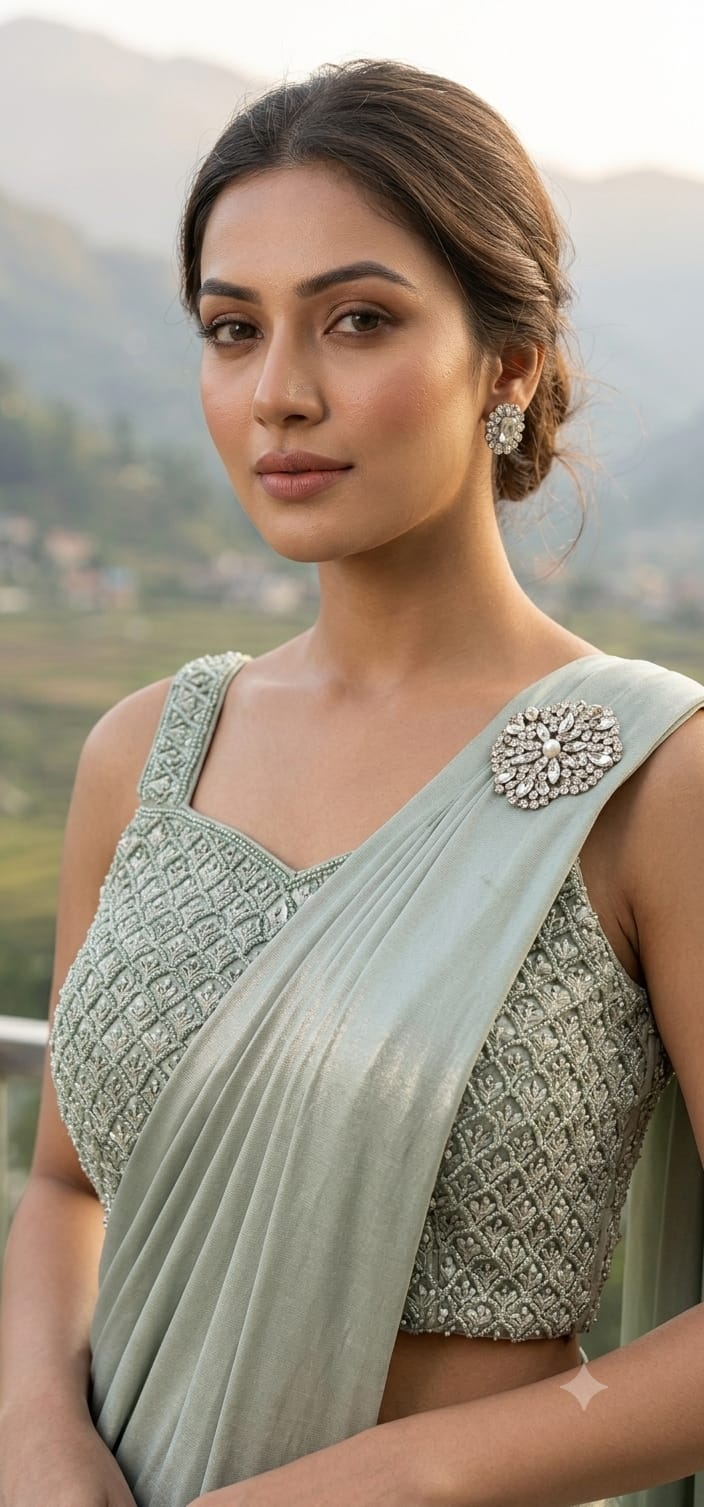 Stitched Saree (G000RL)