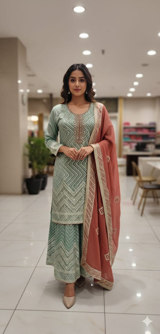 Sharara suit (F002KK)