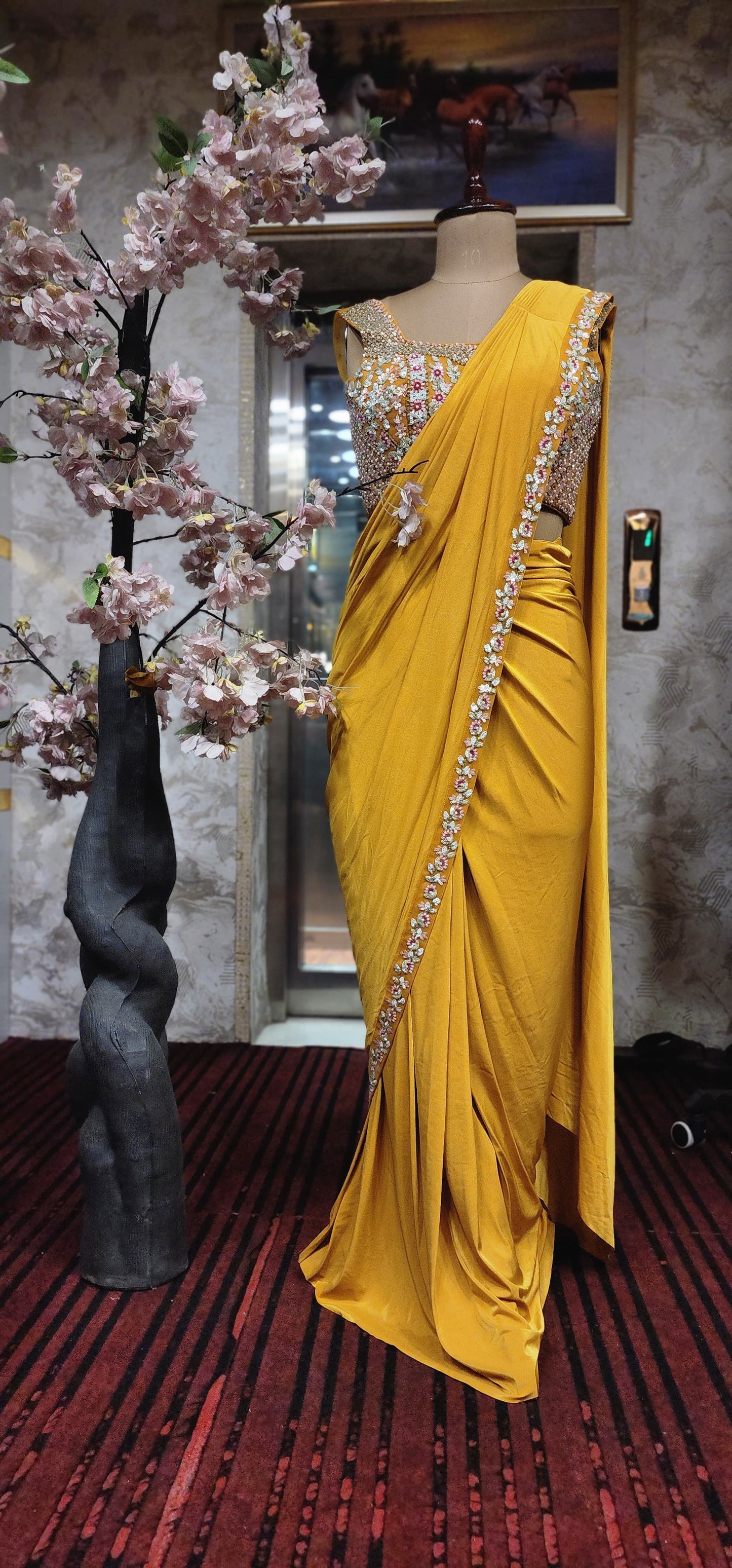 Stitched Saree (F002I9)