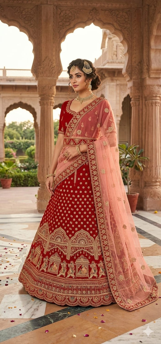 Bridal lehenga (F001DB)