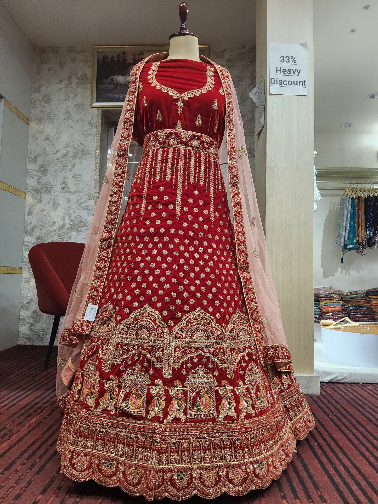 Bridal lehenga (F001DB)