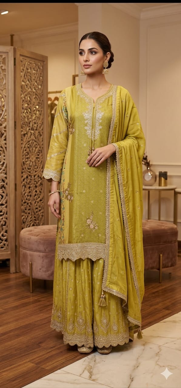 Sharara suit (F002L8)