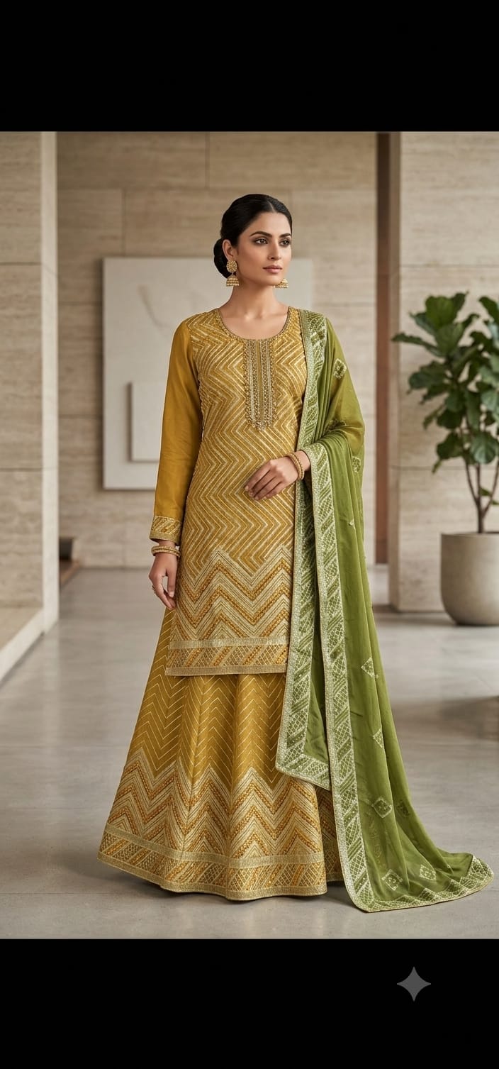 Sharara suit (F002KK)