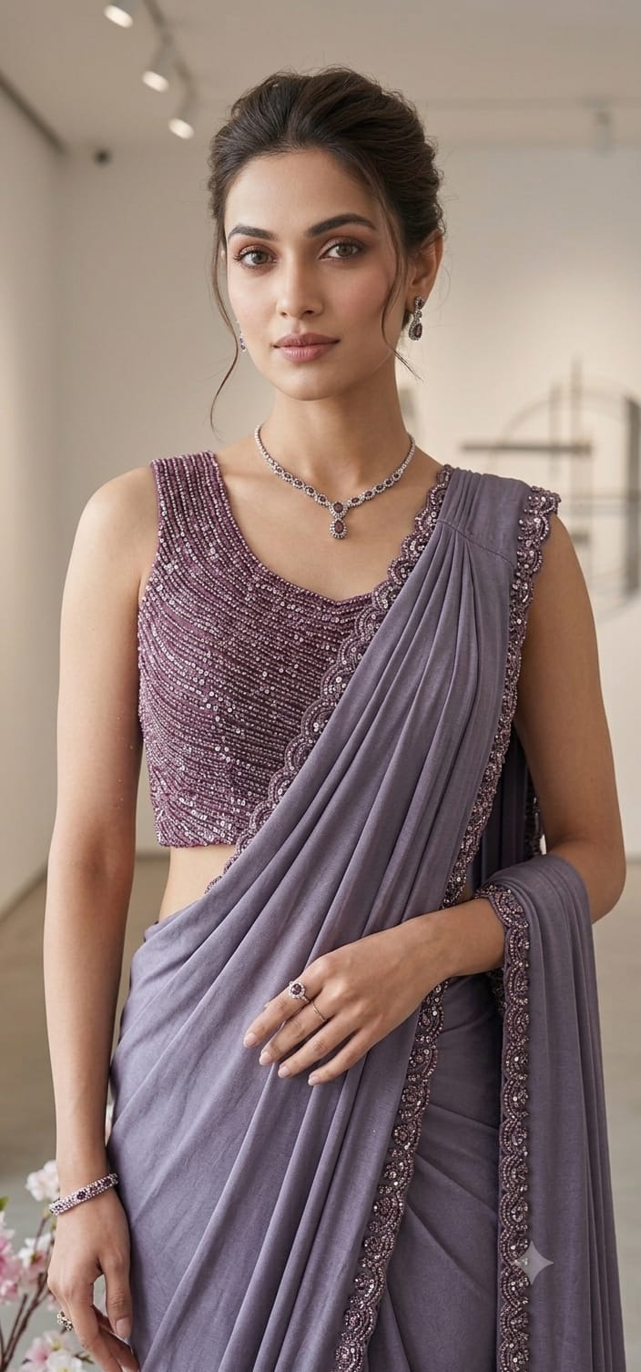 Stitched saree (G01Q7)