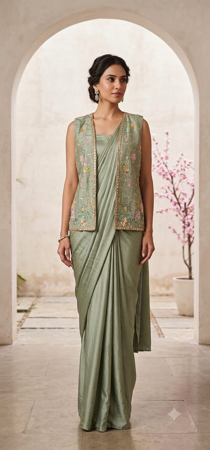 Stitched Saree (G01EA)