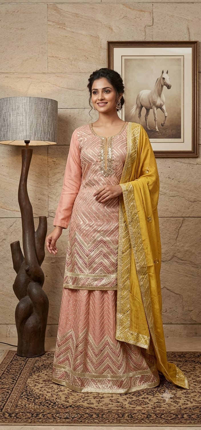 Sharara suit (F002KK)