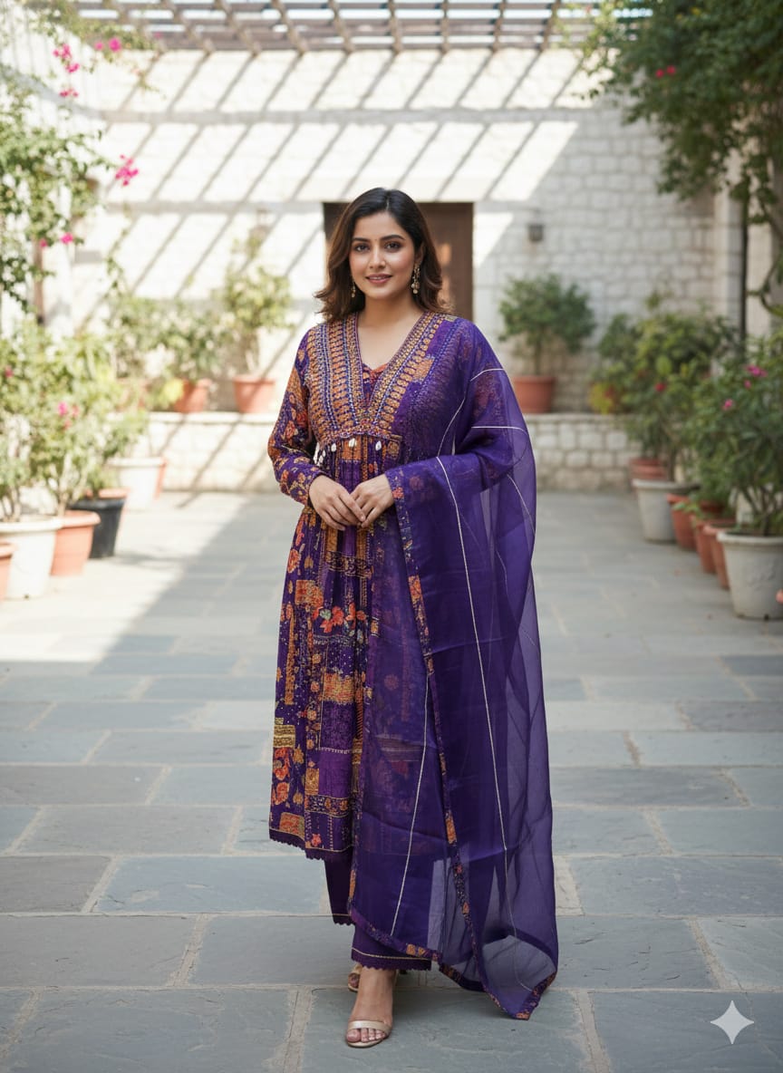 Anarkali suit (F001AD)