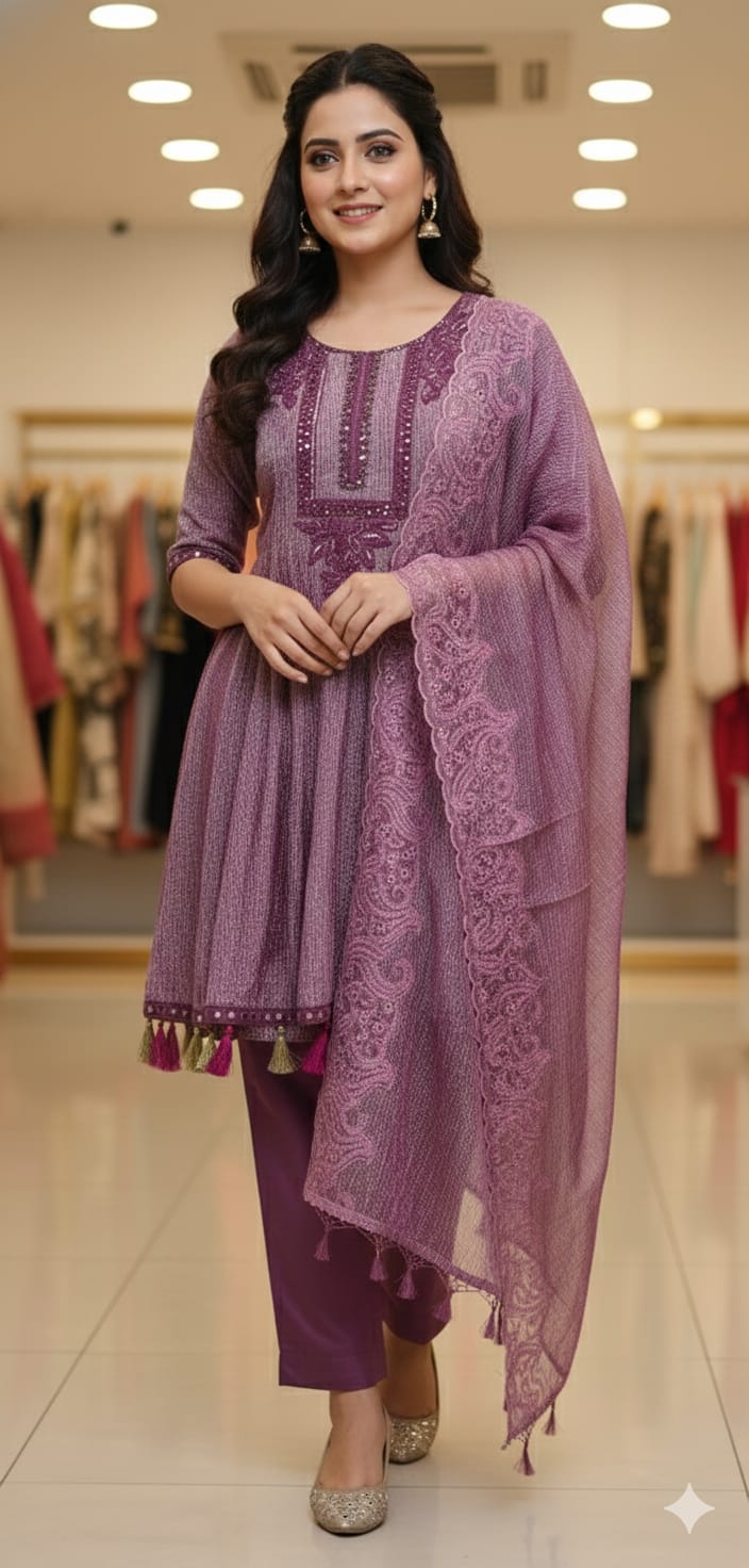 Short Anarkali suit (72753)