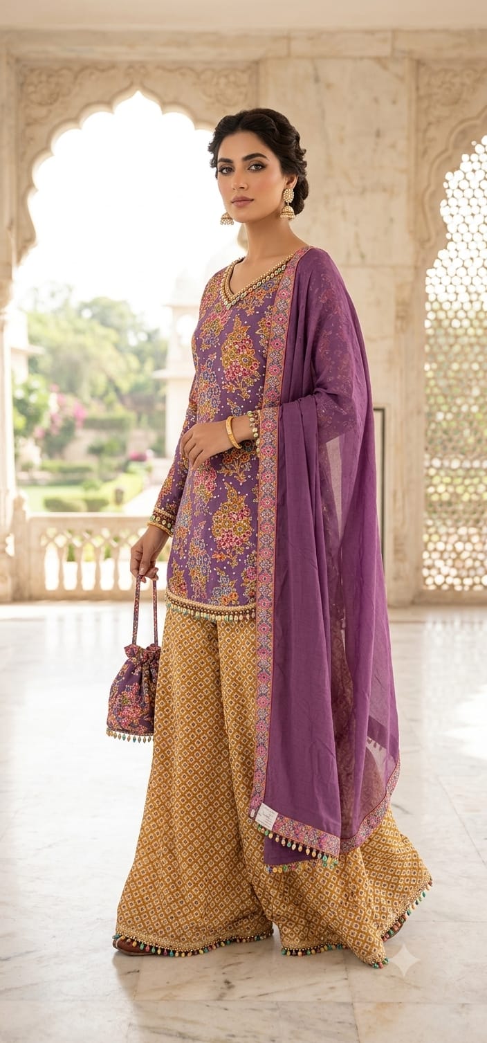 Sharara suit (F002L2)