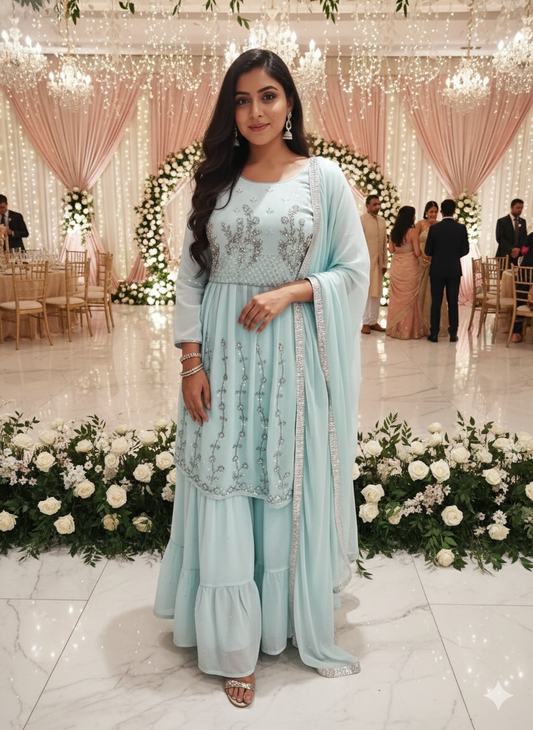 Sharara suit (F00223)