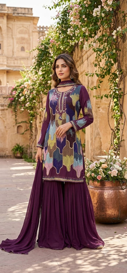 Sharara suit (F002LC)