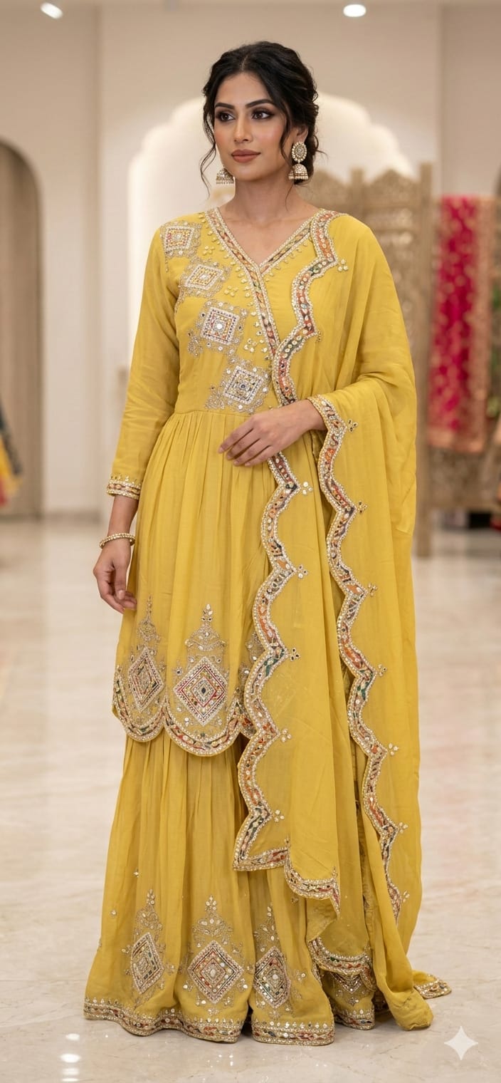 Sharara suit(f002VP)