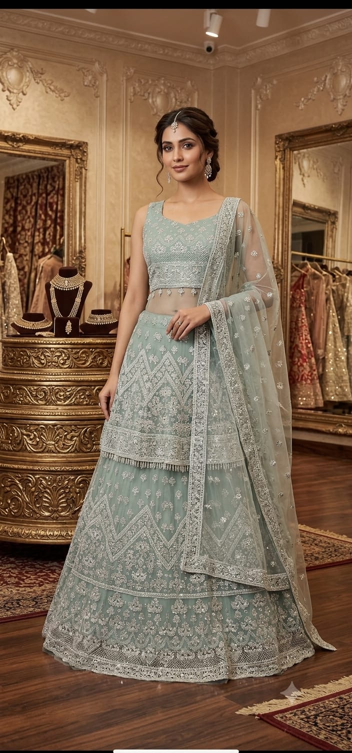 Peplum lehenga (G0009B)