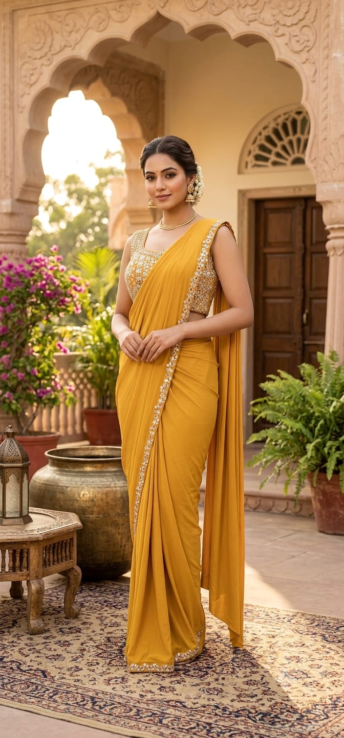 Stitched Saree (F002I9)