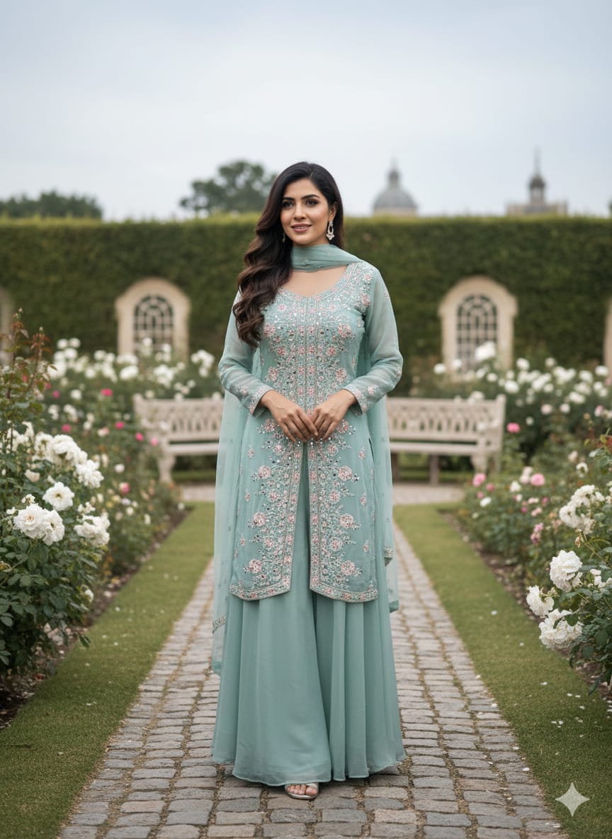 Indowestern sharara suit (G01LE)