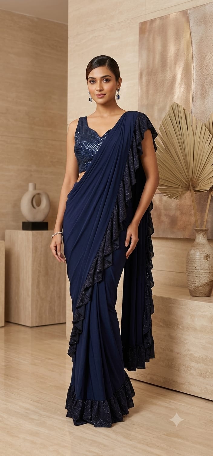 Stitched Saree (G000RI)