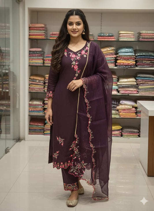 Straight pant suit (F001QS)