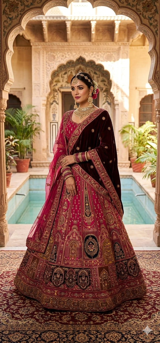 Bridal lehenga (F002JQ)