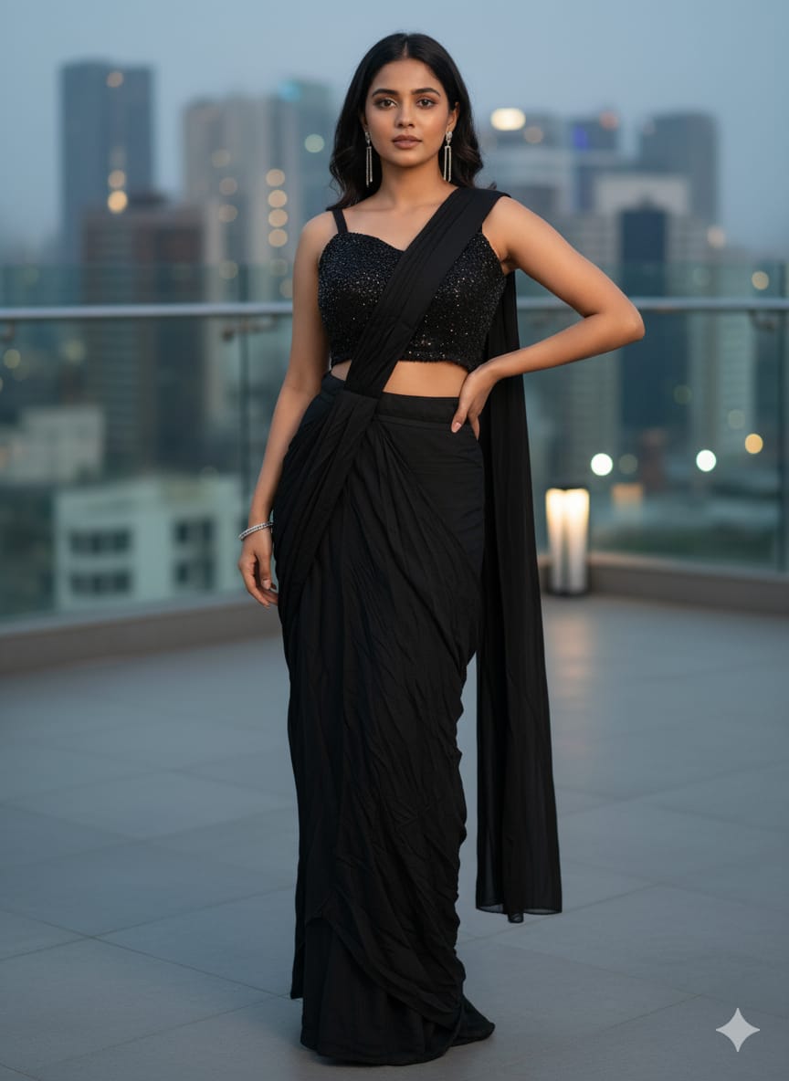 Indowestern Saree (G01AB)