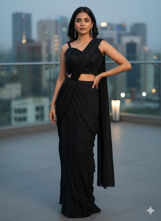 Indowestern Saree (G01AB)