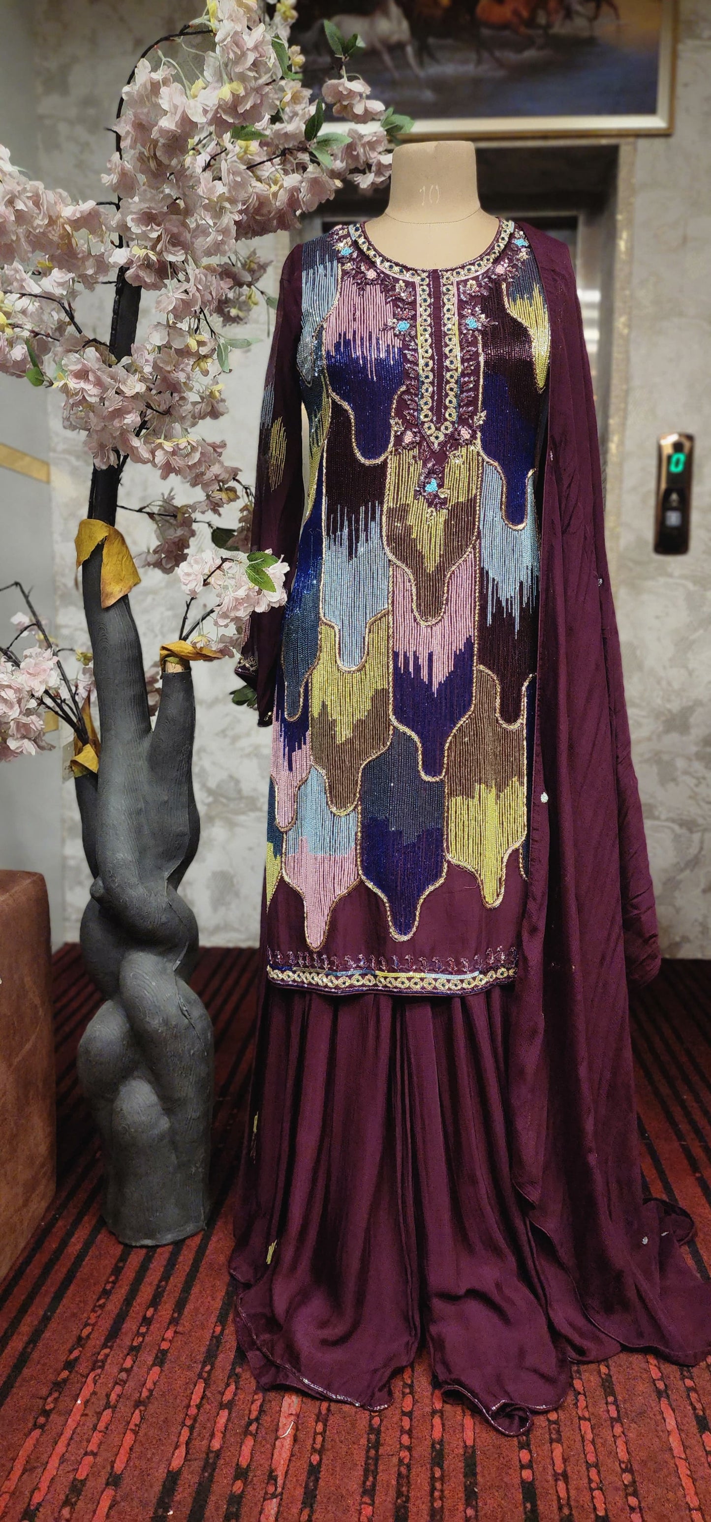 Sharara suit (F002LC)