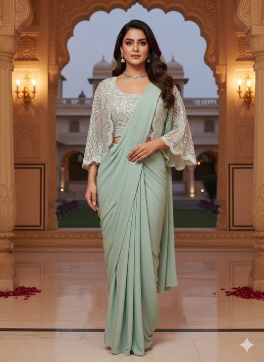 Indowestern Saree (F0015L)